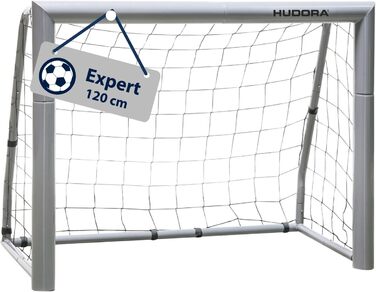 Ворота для футболу HUDORA Expert 120 — великі, для дітей і дорослих, стійкі, з міцною сіткою, для вулиці та тренувань