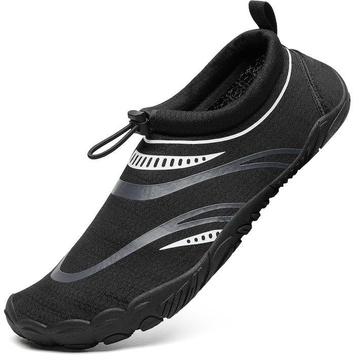 Чоловічі та жіночі аквашузи Mishansha для плавання та відпочинку на пляжі, чорні, 39 EU