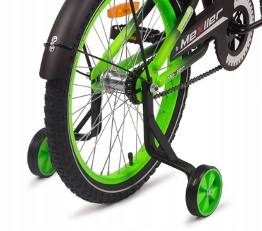 Дитячий велосипед Mexller BMX 20 дюймів, синій, з додатковими колесами