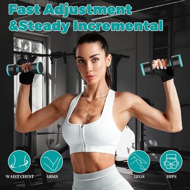 Набір гантелей Dripex, регульовані, сталеві, 2 шт. по 2.5 кг, 2 шт. по 5 кг, 2 шт. по 10 кг, для дому