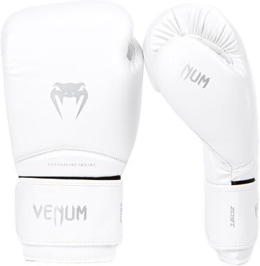 Боксерські рукавички Venum Contender чорного та білого кольору (білий/срібло, 12 Oz, Contender 1.5)