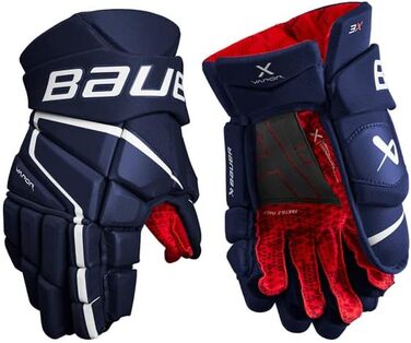 Хокейні рукавички Bauer Vapor 3X 13'' чорні/білі для підлітків
