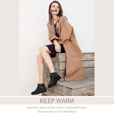 Черевики зимові жіночі ASHION, теплий підклад, водонепроникні, для хайкінгу та трекінгу, чорно-білі (41 EU, A сірий чорний)