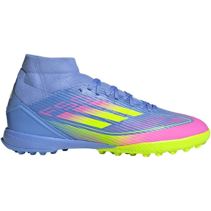 Жіночі футбольні бутси adidas F50 League Mid (40 EU, Blue Fusion/Lucid Lemon/Lucid Pink)