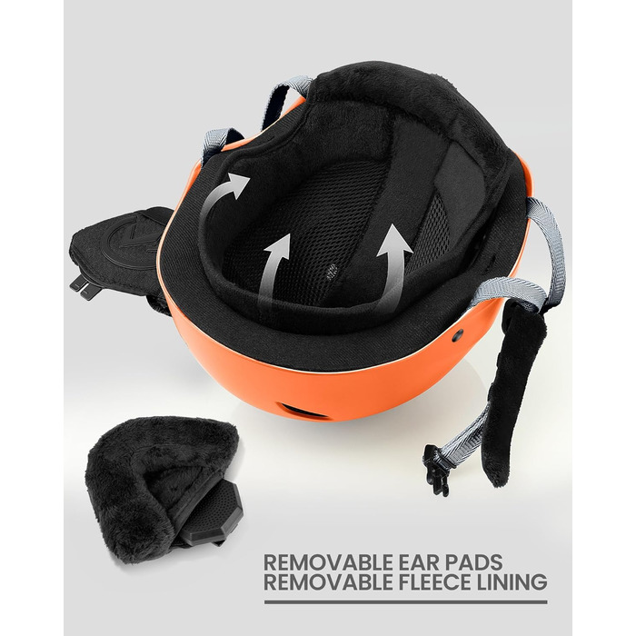 Набір для сноубордингу та лижного спорту Outdooraster: шлем та маска (матовий помаранчевий, L)