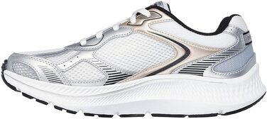 Кросівки Skechers Go Run Consistent 2.0 Volt для жінок, 39 EU, білі зі срібляними вставками, шкіряні