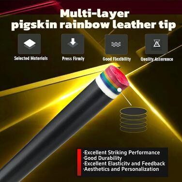 Професійний більярдний кий Aureate 21 oz з кейсом, канадський клен, 13 мм наконечник, 147,3 см, вага 18,19,20,21,22 г, блакитний, чорний, червоний, сірий, зелений