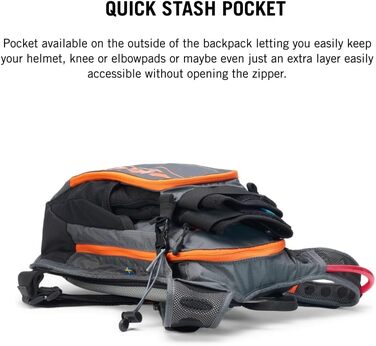 Гідратор USWE Airborne Limited Race Edition для MTB, сірий/чорний, легкий рюкзак для велосипедистів
