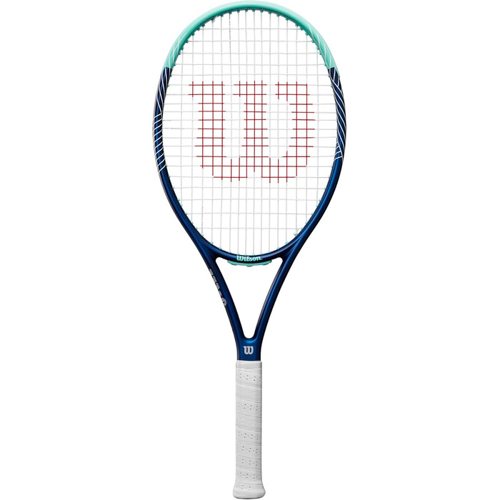 Тенісна ракетка Wilson Ultra Power 100 для дорослих, синьо-бірюзова, розмір ручки 4-1/4 (2), унісекс