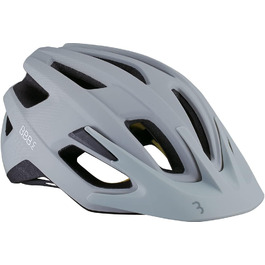 Велошолом BBB Cycling Dune MIPS для шосе і MTB, знімний козирок, унісекс, білий матовий, розмір L, модель BHE-22 2.0
