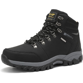 ARRIGO BELLO Зимові черевики для чоловіків: зимові чоботи, чоботи від снігу, утеплені, робочі черевики, для роботи та походів, розмір 41-46, G1, чорний, 43 EU