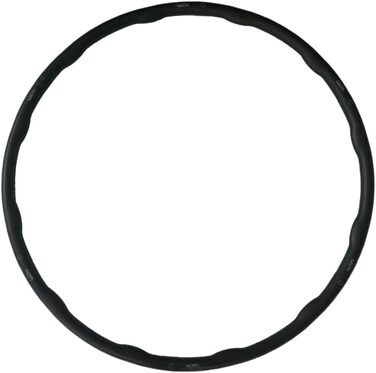 Преміум хулахуп hulaOne Classy Hoop 1,2 кг для фітнесу та схуднення, чорний, для дорослих