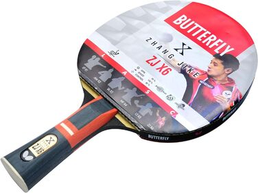 Професійна ракетка для настільного тенісу Butterfly Zhang Jike ZJX 6, ITTF сертифікат, для топспіну та атакуючого стилю гри