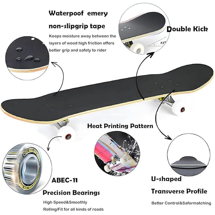 Скейтборд ANYFUN Pro Complete 31x8