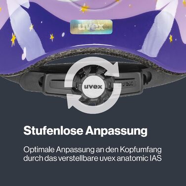 Дитячий велосипедний шолом uvex Kid 2 - регульований розмір 46-52 см, знімна внутрішня підкладка