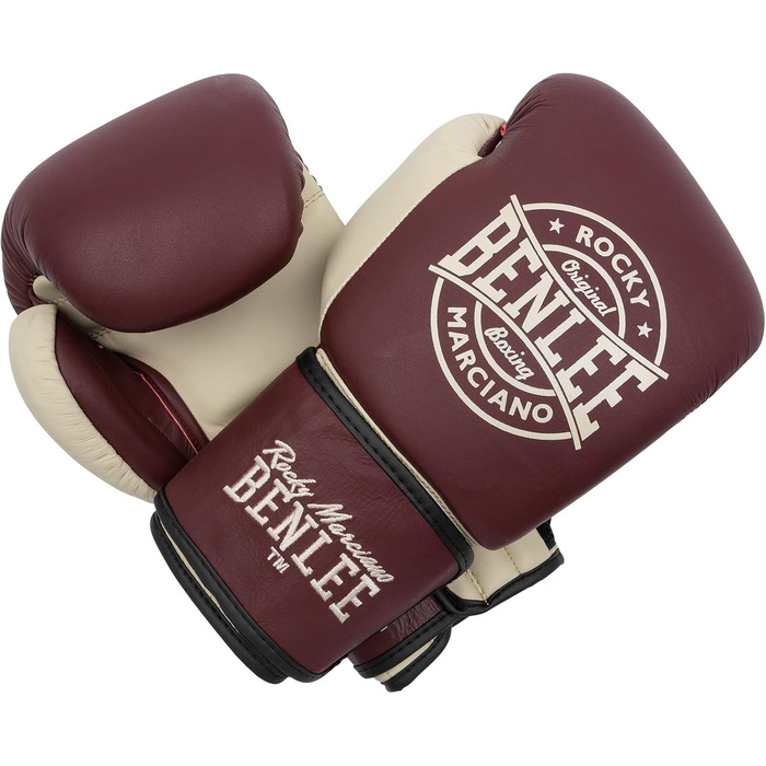 Боксерські рукавички BENLEE Wakefield 14oz, шкіряні, бордові