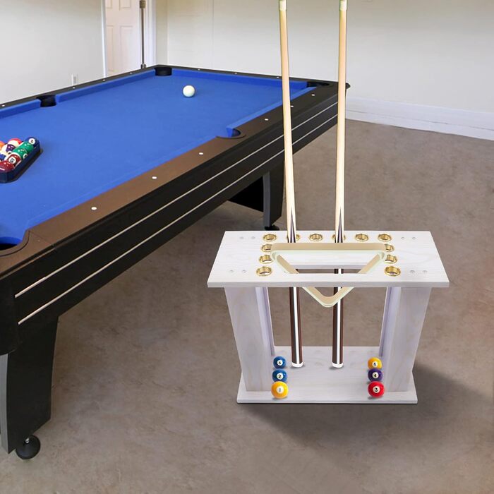 Стенд для більярдної кулі (16 отворів) Futchoy – органайзер для біліардних кий, аксесуар для кімнат, барів, клубів