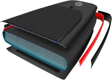 Надувна SUP-дошка ZEYUAN 300x76x10 см з веслом, сидінням і аксесуарами, чорна – комплект для сап-серфінгу