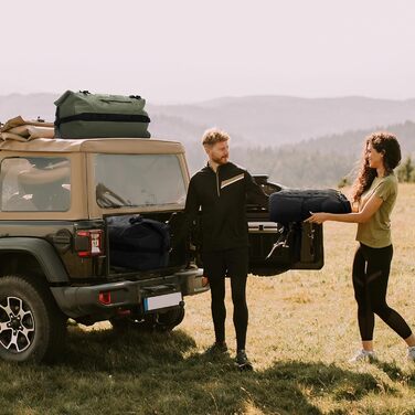 Водонепроникний рюкзак Haimont 60L, RollTop, для пляжу, човнів, каяків, кемпінгу, риболовлі та мотоциклів (армійний зелений)