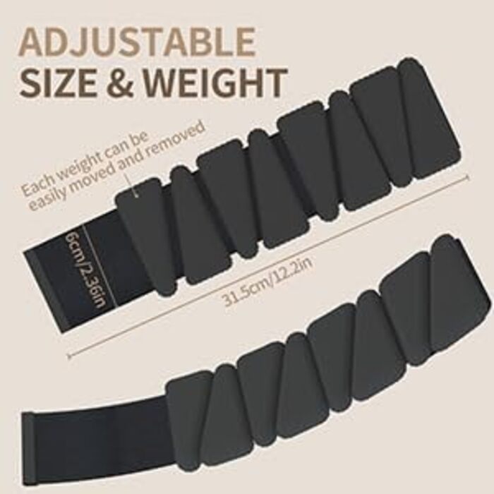 Гантелі на зап'ястя та щиколотки KOOOGEAR, 2 шт., 0.5 кг, чорні - для фітнесу, бігу, тренувань