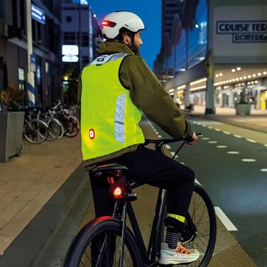 Велосипедний шолом ABUS HUD-Y з магнітним LED-ліхтарем, для міста, універсальний, розмір M (54-58 см), лаванда