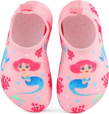 Дитячі шльопанці для плавання та відпочинку на пляжі: антиковзаючі, швидковисихаючі, для дівчаток та хлопчиків (22/23 EU, Рожевий)
