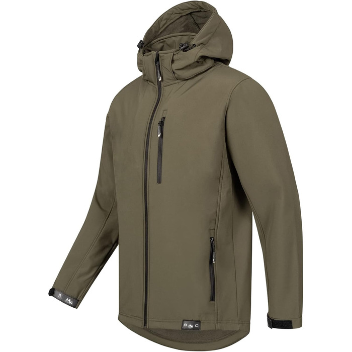 Чоловіча куртка-софтшелл Rock Creek Outdoor H-168 для активного відпочинку, темно-зелена, розмір M