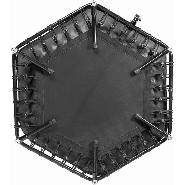 Фітнес батут SportPlus для дорослих, зелений, 111x124x90-115 см