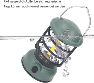 LED кемпінговий ліхтар, висвітлення для кемпінгу, водонепроникний IPX4, регулювання яскравості, 3 режими, для кемпінгу, саду, походів, надзвичайних ситуацій (L803SR)