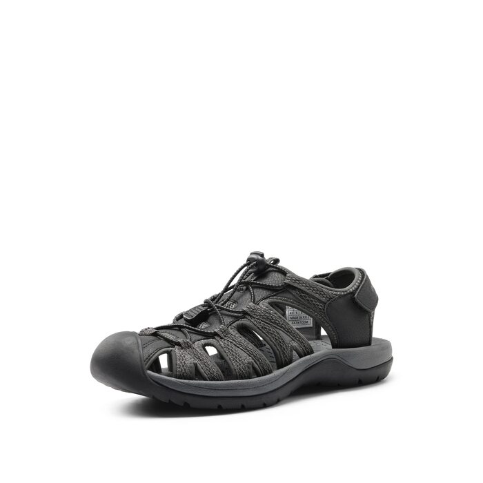 Чоловічі сандалі Dream Pairs для походів та пляжу, чорно-сірі, 40 EU, протиковзкі, дихаючі, літні