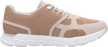 Кросівки Rieker білі жіночі повсякденні низькі, 39 EU, рожеві деталі (31)