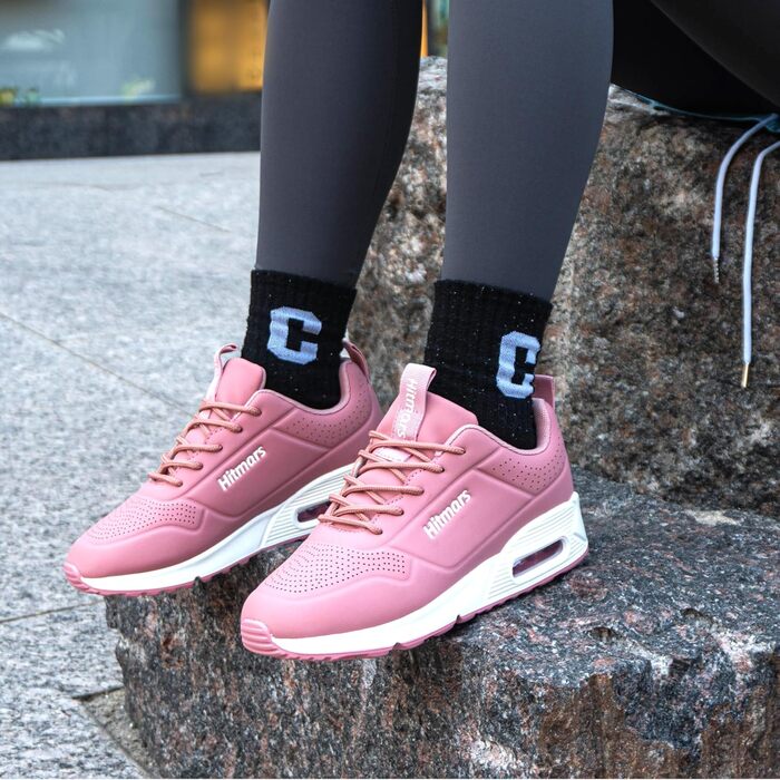 Жіночі кросівки для бігу та фітнесу Dwg823 (чорно-білі, рожеві) EU 36-42