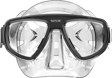 Маска для дайвінгу та підводного полювання Seac Extreme50 з можливістю встановлення оптичних лінз, прозора/чорна