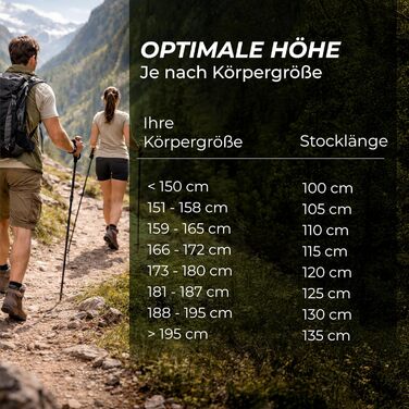 Телескопічні палиці для скандинавської ходьби та трекінгу Nordic Walking, ультралегкі, з натуральними корковими ручками, алюміній