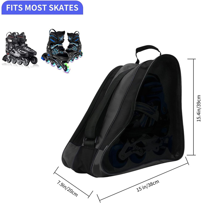 Сумка для роликових ковзанів MXiiXM, дихаюча, з регульованим плечовим ременем, для жінок, чоловіків, дітей та дорослих, аксесуари для роликових ковзанів