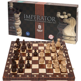 Шахи з дерева Imperator 52x52 см у подарунковій упаковці – шахова дошка і фігури з цінної деревини