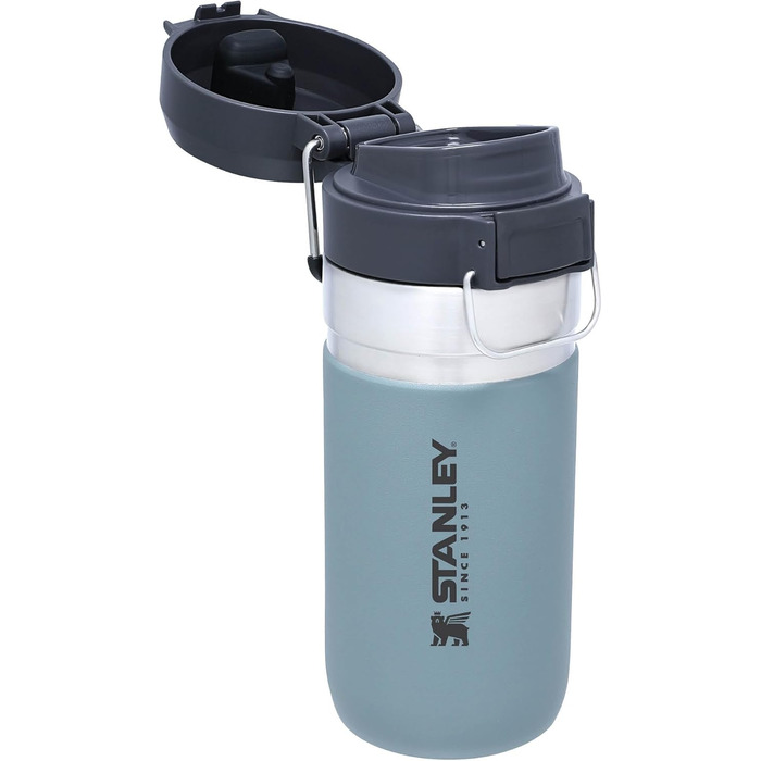 Термос-пляшка Stanley Quick Flip з нержавіючої сталі, 7+ годин холод, BPA-free, герметична, для води, зручна кришка, придатна для миття в посудомийці