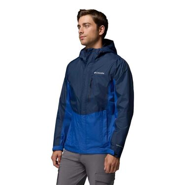 Чоловіча водонепроникна куртка Columbia Pouring Adventure III, темно-синя (Collegiate Navy/Mountain Blue), розмір M