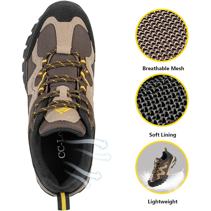 Жіночі водонепроникні трекінгові черевики CC-Los, розмір 36-42, коричневі