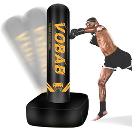 Важкий боксерський мішок 177,8 см - для тренувань, кікбоксингу, ММА, фітнесу - ідеальний для дорослих та підлітків-початківців