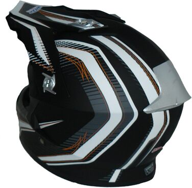 Мотошолом Motocross/Enduro protectWEAR FS-603-SW, чорний матовий, розмір M