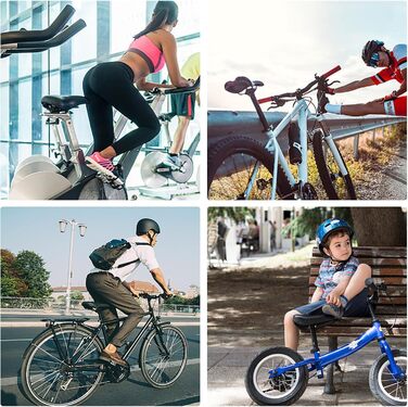 Комфортне велосипедне сідло BWBIKE з широким сидінням та пам'яті-ефектом, водонепроникний чохол з екошкіри, універсальне, срібного кольору