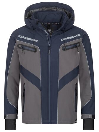 Чоловіча куртка-софтшелл Rock Creek Outdoor H-314, середній синій, розмір XXL