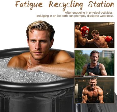 Тонна для криотерапії Eistonne Oval 120x70x70 см – для швидкої регенерації після спорту, з 5-шаровою ізоляцією та складним дизайном