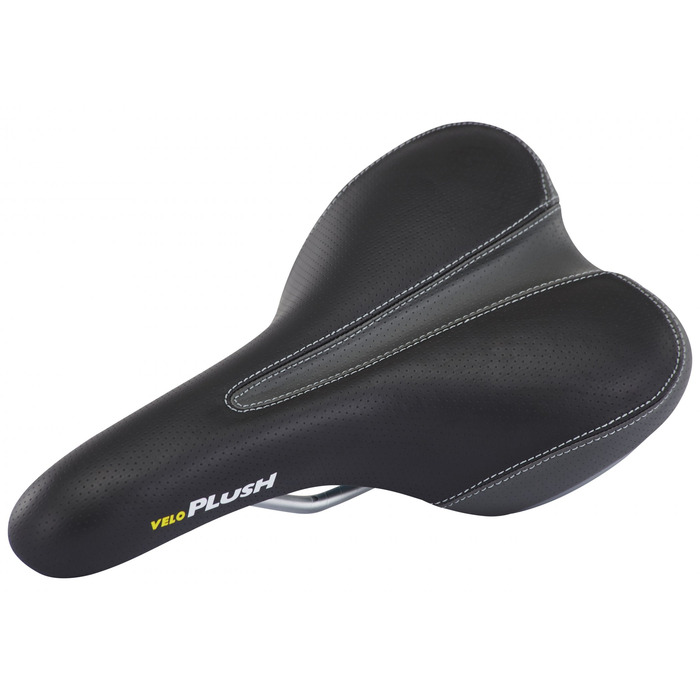 Сідло велосипедне Velo Plush Foam Sportsattel чоловіче чорне для гірського велосипеда 2020