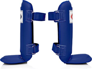 Захист гомілки Fairtex SP3 для муай-тай та MMA, синій, розмір L, легкі та міцні, для чоловіків, жінок і дітей