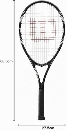 Тенісна ракетка для дорослих Wilson Federer Black/White Series