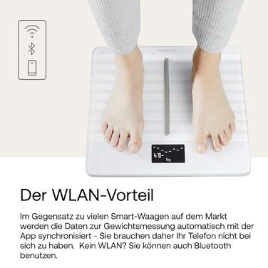 Withings Body Cardio – Wi-Fi смарт-ваги з вимірюванням жиру, пульсу, судинного віку, ІМТ, м'язової маси та води, білі