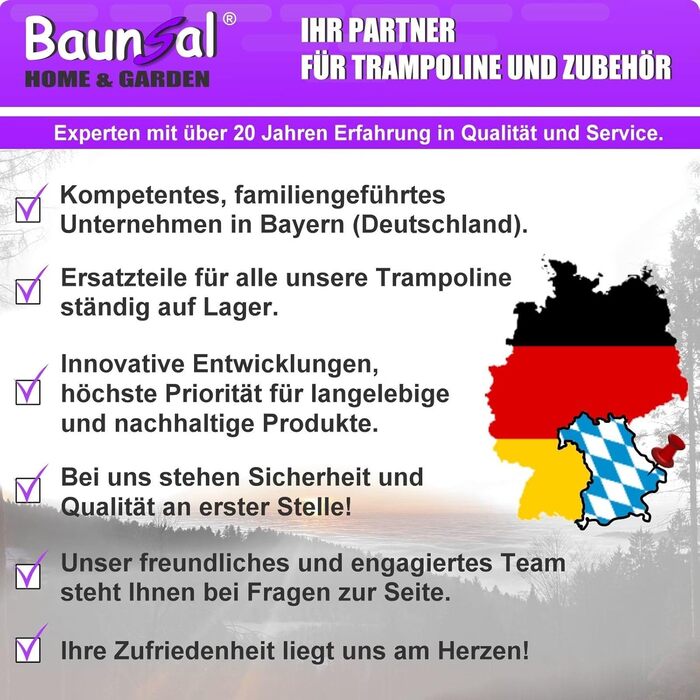 Трамплін для саду Outdoor FGOS (діаметр 305 см, ліловий + чорний) - ідеальна розвага для дітей