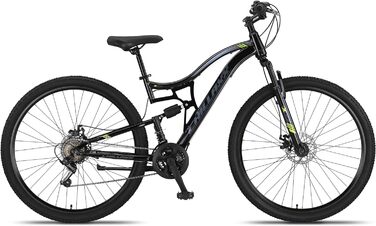 Гірський велосипед Chillaxx Bike Falcon Premium 24/26/27.5/29 дюймів для хлопців, дівчат, жінок і чоловіків, 21 швидкість, дискові гальма, повна амортизація